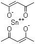 structure of CAS# 16009-86-2, Bis(acetylacetonate)tin;Bis(2,4-pentanedionato)tin; Bis(acetylacetonato)tin; Stannous acetoacetonate; Tin acetylacetonate; Tin bis(acetylacetonate); Tin(II) acetylacetonate; Tin(II) bis(acetylacetonate)
