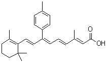 structure of CAS# 160162-42-5, (2E,4E,6Z,8E)-3-Methyl-7-(4-methylphenyl)-9-(2,6,6-trimethyl-1-cyclohexen-1-yl)-2,4,6,8-nonatetraenoic acid;SR 11302