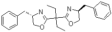 structure of CAS# 160191-64-0, (4S)-2,2'-(1-Ethylpropylidene)bis(4-benzyl-4,5-dihydrooxazole);(S)-(-)-2,2-(1-Ethylpropylidene)bis(4-benzyl-2-oxazoline)