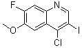 4-Chloro-7-fluoro-3-iodo-6-methoxyquinoline molecular structure (CAS 1602859-53-9)