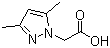 (3,5-Dimethylpyrazol-1-yl)acetic acid molecular structure (CAS 16034-49-4)