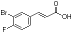 3-Bromo-4-fluorocinnamic acid molecular structure (CAS 160434-49-1)