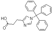 结构式 CAS# 160446-35-5, 1-(三苯基甲基)-1H-咪唑-4-丙酸