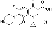 盐酸加替沙星分子结构 (CAS 160738-57-8)