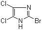 结构式 CAS# 16076-27-0, 2-溴-4,5-二氯咪唑