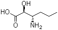 (2S,3S)-3-氨基-2-羟基己酸分子结构 (CAS 160801-76-3)