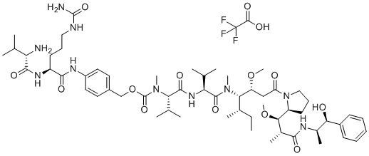 Val-Cit-PAB-MMAE molecular structure (CAS 1608127-32-7)
