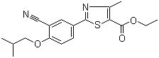 结构式 CAS# 160844-75-7, 2-(3-氰基-4-异丁氧基苯基)-4-甲基噻唑-5-甲酸乙酯