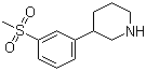 3-[3-(Methylsulfonyl)phenyl]piperidine molecular structure (CAS 160866-61-5)