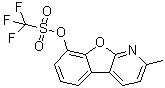 1,1,1-Trifluoromethanesulfonic acid 2-methylbenzofuro[2,3-b]pyridin-8-yl ester molecular structure (CAS 1609373-98-9)