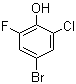 4-Bromo-2-chloro-6-fluorophenol molecular structure (CAS 161045-79-0)