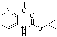 (2-Methoxypyridin-3-yl)carbamic acid tert-butyl ester molecular structure (CAS 161117-83-5)
