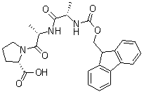 1-[N-[N-[(9H-Fluoren-9-ylmethoxy)carbonyl]-L-alanyl]-L-alanyl]-L-proline molecular structure (CAS 161220-53-7)