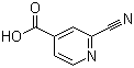 结构式 CAS# 161233-97-2, 2-氰基-4-吡啶羧酸