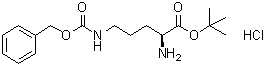N5-[(Phenylmethoxy)carbonyl]-L-ornithine 1,1-dimethylethyl ester monohydrochloride molecular structure (CAS 161234-80-6)