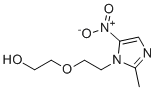 2-(2-(2-甲基-5-硝基-1H-咪唑-1-基)乙氧基)乙醇分子结构 (CAS 16156-94-8)