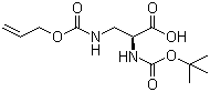 N-[(tert-Butoxy)carbonyl]-3-[[(2-propen-1-yloxy)carbonyl]amino]-L-alanine molecular structure (CAS 161561-83-7)