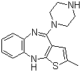 2-Methyl-4-(1-piperazinyl)-10H-thienol[2,3-b][1,5]benzodiazepine molecular structure (CAS 161696-76-0)