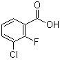 3-Chloro-2-fluorobenzoic acid molecular structure (CAS 161957-55-7)