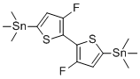(3,3'-Difluoro-[2,2'-bithiophene]-5,5'-diyl)bis(trimethylstannane) molecular structure (CAS 1619967-09-7)