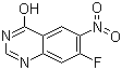 structure of CAS# 162012-69-3, 7-Fluoro-6-nitro-4-hydroxyquinazoline