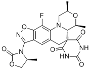 structure of CAS# 1620458-09-4, Zoliflodacin;(4'R,6'S,7'S)-17'-fluoro-4',6'-dimethyl-13'-[(4S)-4-methyl-2-oxo-1,3-oxazolidin-3-yl]spiro[1,3-diazinane-5,8'-5,15-dioxa-2,14-diazatetracyclo[8.7.0.02,7.012,16]heptadeca-1(17),10,12(16),13-tetraene]-2,4,6-trione