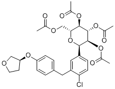 (S)-Empagliflozin Peracetyl molecular structure (CAS 1620758-27-1)