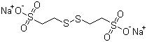 structure of CAS# 16208-51-8, Dimesna;Disodium 2,2'-dithiodiethanesulfonate; Bis(2-sulfoethyl)disulfide disodium salt