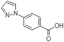 4-(1H-Pyrazol-1-yl)benzoic acid molecular structure (CAS 16209-00-0)