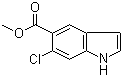 结构式 CAS# 162100-83-6, 6-氯吲哚-5-羧酸甲酯