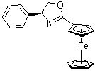 [(4S)-4,5-二氢-4-苯基-2-恶唑基]二茂铁分子结构 (CAS 162157-04-2)
