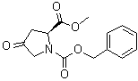 (S)-1-Benzyloxycarbonyl-4-oxoproline methyl ester molecular structure (CAS 16217-15-5)