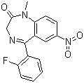 Flunitrazepam molecular structure (CAS 1622-62-4)