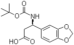 (R)-beta-叔丁氧羰基氨基-1,3-苯并二恶茂-5-丙酸分子结构 (CAS 162240-68-8)