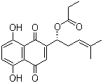Propionylshikonin molecular structure (CAS 162283-70-7)