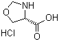 4-Oxazolidinecarboxylic acid hydrochloride molecular structure (CAS 162285-30-5)