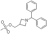 Methanesulfonic acid (1-benzhydrylazetidin-3-yl)methyl ester molecular structure (CAS 162698-41-1)
