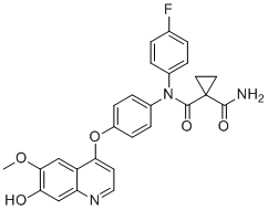 Desmethyl Cabozantinib molecular structure (CAS 1628530-42-6)