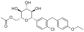 Dapagliflozin MonoAcetyl Impurity molecular structure (CAS 1632287-34-3)