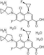 西他沙星水合物 (2:3)分子结构 (CAS 163253-35-8)