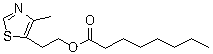 structure of CAS# 163266-17-9, Octanoic acid 2-(4-methyl-5-thiazolyl)ethyl ester