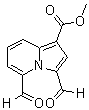结构式 CAS# 163556-04-5, 3,5-二甲酰基-1-吲嗪羧酸甲酯