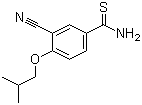 结构式 CAS# 163597-57-7, 3-氰基-4-异丁氧基硫代苯甲酰胺