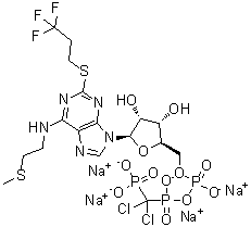 结构式 CAS# 163706-36-3, 坎格瑞洛四钠