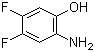 structure of CAS# 163734-01-8, 2-Amino-4,5-difluorophenol
