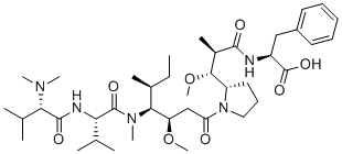 Auristatin F molecular structure (CAS 163768-50-1)