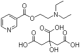枸橼酸烟胺乙酯分子结构 (CAS 1641-74-3)