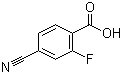4-Cyano-2-fluorobenzoic acid molecular structure (CAS 164149-28-4)
