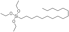 Hexadecyltriethoxysilane molecular structure (CAS 16415-13-7)