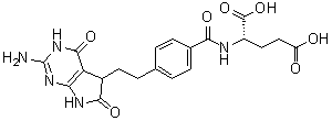 N-[4-[2-(2-Amino-4,5,6,7-tetrahydro-4,6-dioxo-3H-pyrrolo[2,3-d]pyrimidin-5-yl)ethyl]benzoyl]-L-glutamic acid molecular structure (CAS 1644287-27-3)